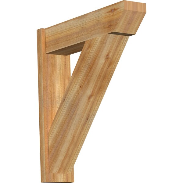Ekena Millwork Traditional Slat Rough Sawn Outlooker, Western Red Cedar, 8"W x 32"D x 36"H OUT08X32X36TRA06RWR - main
